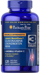 puritan’s pride glucosamine, chondroitin & msm-3 per day formula