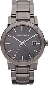 burberry men’s bu9007 gunmetal pvd stainless steel watch