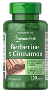 puritan’s pride berberine and cinnamon