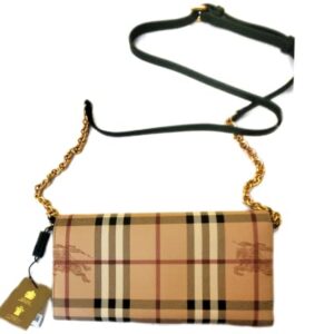 BURBERRY Haymarket Henley Wallet on Chain