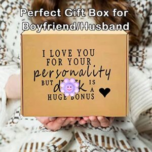 Novelty Birthday Gifts for Boyfriend, Funny Naughty Gifts for Wedding Couple Fiance Romantic First Year Anniversary Valentines, Cute Party Gag Gifts, Joke Humor Cloth for Husband Men BF Girlfriend