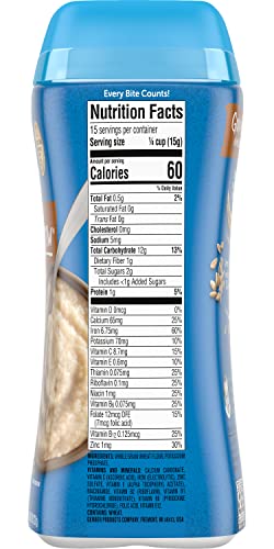 Gerber Cereal for Baby 2nd Foods Grain & Grow Cereal, Whole Wheat Cereal, Made with Whole Grains & Essential Nutrients, Non-GMO, 8-Ounce Canister (Pack of 6)