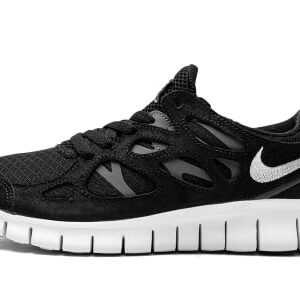 Nike Women's Free Run 2, Black/White/Dark Grey, 9