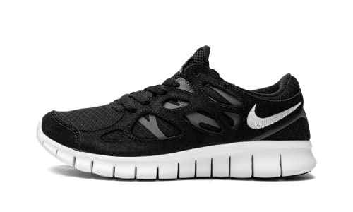 Nike Women's Free Run 2, Black/White/Dark Grey, 9