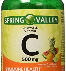 Spring Valley - Vitamin C Multiple Fruit Flavors 500 mg, 200 Chewable Tablets