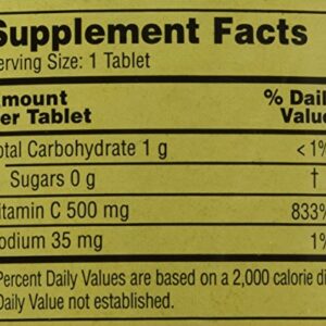 Spring Valley - Vitamin C Multiple Fruit Flavors 500 mg, 200 Chewable Tablets