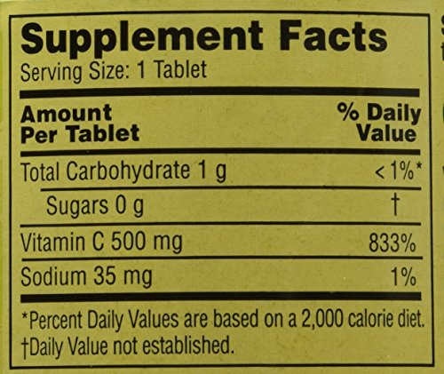 Spring Valley - Vitamin C Multiple Fruit Flavors 500 mg, 200 Chewable Tablets