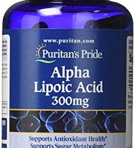 Alpha Lipoic Acid Softgel 300mg, Supports Antioxidant Health, 120 ct by Puritan's Pride