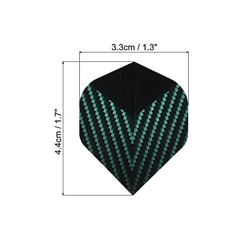 PATIKIL Dart Flights, 9 Pack PET Standard Darts Accessories Replacement Parts for Soft Tip Steel Tip, Spotted Style, Black, Light Blue