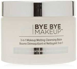 it cosmetics bye bye makeup 3-in-1 makeup melting cleansing balm, 2.82 oz (80 g)