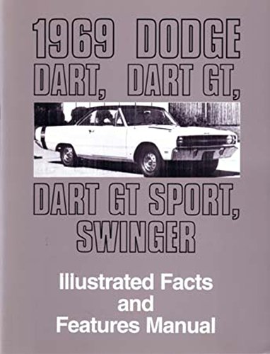 1969 Dodge Dart Facts Features Sales Brochure Literature Book Features Options