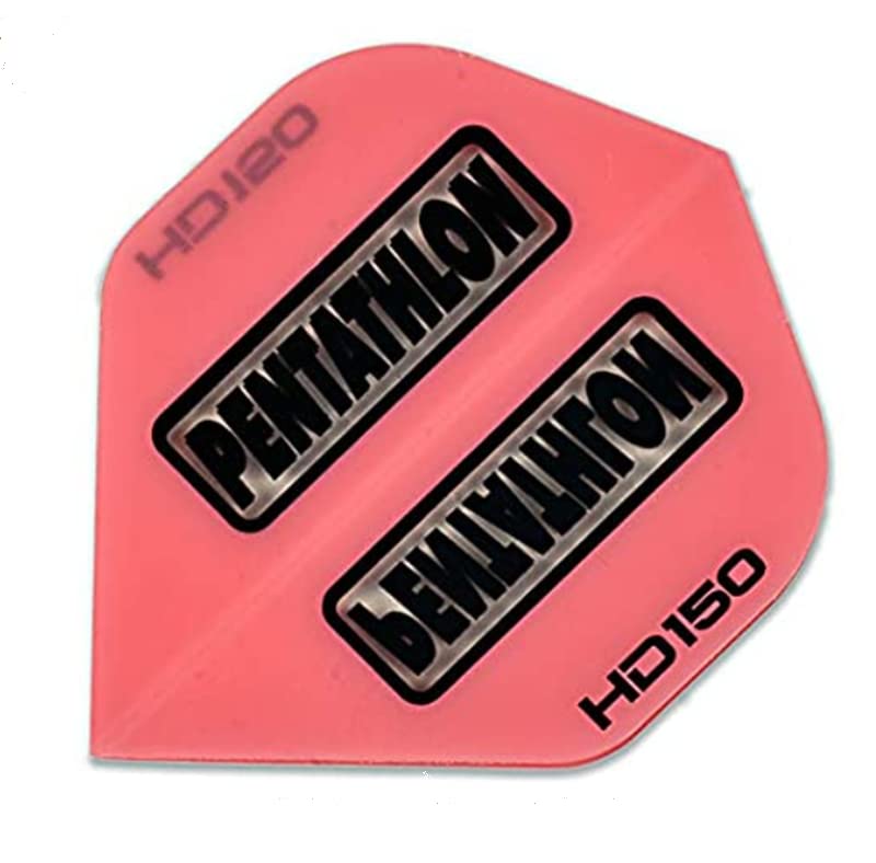 US Darts Pentathlon Pink HD150 Standard Shape Dart Flights - 3 Sets (9 Flights) - 150 Micro - Ex-Tough