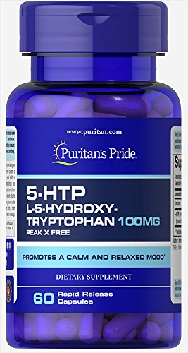 Puritan's Pride 5-HTP 100 mg (Griffonia Simplicifolia)-60 Capsules