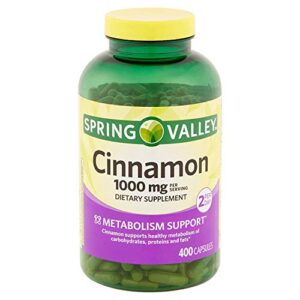 spring valley cinnamon 1000 mg 400 capsules