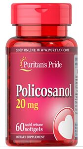 puritan’s pride policosanol 20 mg-60 softgels