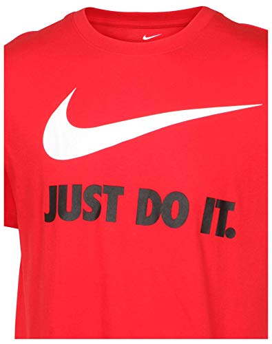 Nike Men's Just Do It Swoosh Graphic Tee (X-Large, University Red)