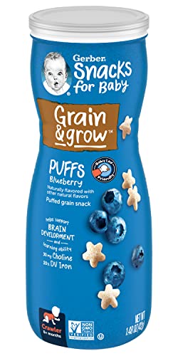 Gerber Graduates Puffs - Blueberry - 1.48 oz - 3 pk