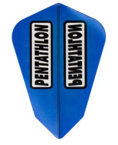 us darts pentathlon blue fantail dart flights – 3 sets (9 flights) – 100 micro ex-tough