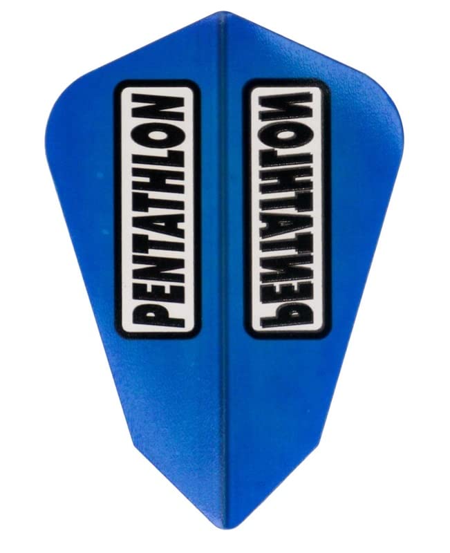 US Darts Pentathlon Blue Fantail Dart Flights - 3 Sets (9 Flights) - 100 Micro Ex-Tough