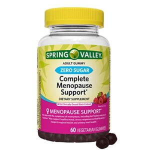 Experience Natural Relief with Spring Valley Menopause Support Gummies - 60 Count (Pack of 2). Includes Luall Fridge Magnetic