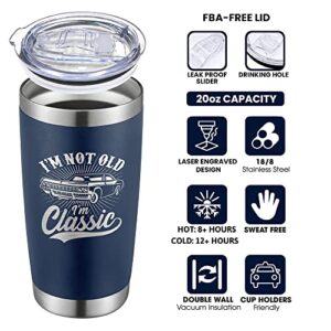 Gifts for Men - Cool Men Gifts - Funny Gifts for Men, Him, Husband, Grandpa, Dad, Father - 40th, 50th, 70th, 80th Birthday Gifts for Men - Gag Men Birthday Gift Ideas - 20 Oz Unique Tumbler