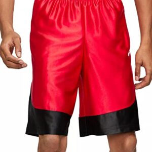 Nike Men's Dri-FIT 11" Durasheen Basketball Shorts (as1, Alpha, l, Regular, Regular, University Red/White, LG, Loose)