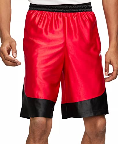 Nike Men's Dri-FIT 11" Durasheen Basketball Shorts (as1, Alpha, l, Regular, Regular, University Red/White, LG, Loose)