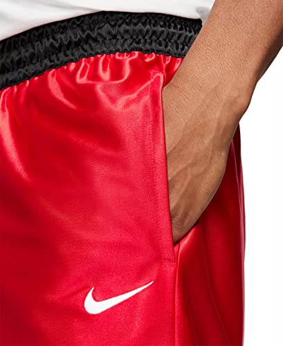 Nike Men's Dri-FIT 11" Durasheen Basketball Shorts (as1, Alpha, l, Regular, Regular, University Red/White, LG, Loose)