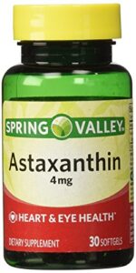 spring valley – astaxanthin 4 mg, 30 softgels