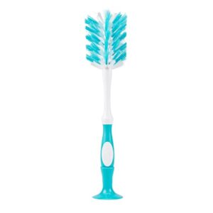 dr. brown’s deluxe baby bottle brush with anti-colic vent cleaning brush, soft and sturdy bristles, bpa free, blue, 1 pack