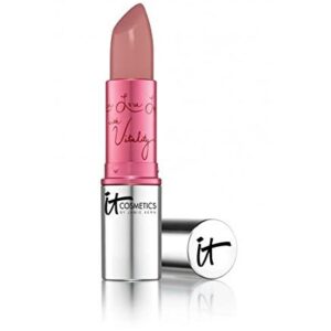 it COSMETICS Vitality Lip Flush 4-in-1 Reviver Lipstick Stain, Love Story - Long-Wear Color + Hydration - With Shea Butter, Aloe, Jojoba, Plum Oil & Cherry Oil - 0.11 oz