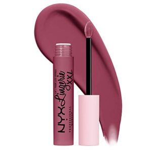nyx professional makeup lip lingerie xxl matte liquid lipstick – unlaced (cool toned dusty rose)