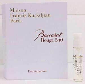 maison francis kurkdjian baccarat rouge 540 eau de parfum sample 0.06 oz