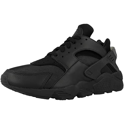 Nike Men's Air Huarache Fashion Sneakers, Black/Black, 13