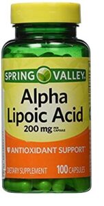 spring valley – alpha lipoic acid 200 mg, 100 capsules by spring valley