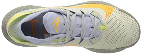 Nike Women's Race Running Shoe, Pure Platinum Laser Orange Fossil Limelight Ghost Enigma Stone, 7.5