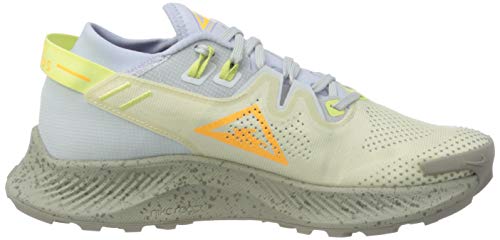 Nike Women's Race Running Shoe, Pure Platinum Laser Orange Fossil Limelight Ghost Enigma Stone, 7.5