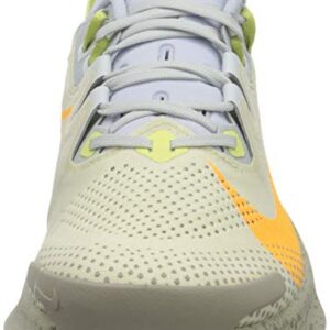 Nike Women's Race Running Shoe, Pure Platinum Laser Orange Fossil Limelight Ghost Enigma Stone, 7.5