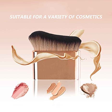 Siren Makeup Brush, Because Pro Siren Brush, Foundation Brush for Liquid Makeup, Foundation Makeup Brush, Cream or Flawless Powder Cosmetics (rose gold)