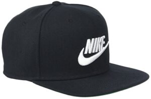 nike mens pro futura snapback hat black/pine green/white 891284-010,one size