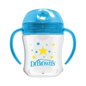 Dr. Brown's Polypropylene (PP) Transition Sippy Cup with Soft Spout - Blue - 6oz - 6m+