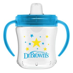 Dr. Brown's Polypropylene (PP) Transition Sippy Cup with Soft Spout - Blue - 6oz - 6m+