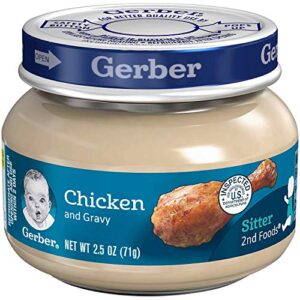gerber 2nd foods chicken and chicken gravy – 2.5 oz. 12 pack 