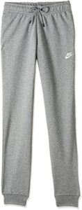 nike men’s nsw club jogger, dark grey heather/mattelic silver/white, x-large