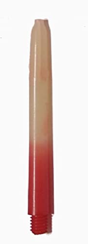 US Darts - 3 Sets (9 Shafts) Nylon Plus Dart Shaft, RED/Clear Dart Shafts - Short (1 1/2 in)
