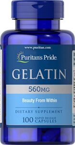 puritan’s pride gelatin 560 mg-100 capsules