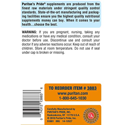 Puritan's Pride Chewable 500 mg with Rose Hips Supports Immune System Health Vitamin C 250 Count (Pack of 1)