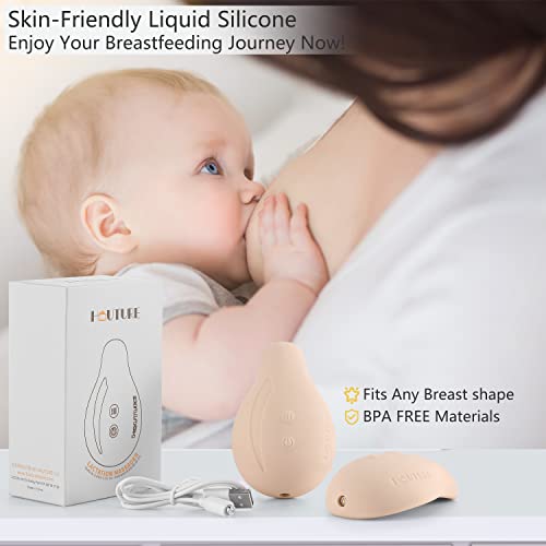 Warming Lactation Massager, Lactation Massager for Breastfeeding, Pumping, Nursing, Heat & Vibration Support for Clogged Milk Ducts, Engorgement, Improve Milk Flow, Better Empty The Breast
