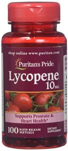 lycopene, supplement for prostate and heart health support* 10 mg softgels, 100 count by puritan’s pride