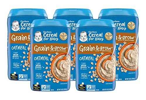 Gerber+Single+Grain+OATMEAL+CEREAL+16oz+(Pack+of+5)